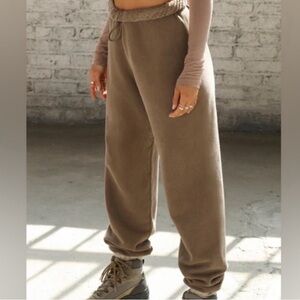 Joah Brown Empire Jogger Pants Sweatpants Cocoa Brown XS / S